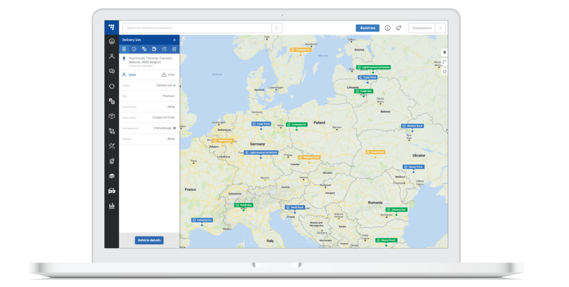 TrustTrack interface