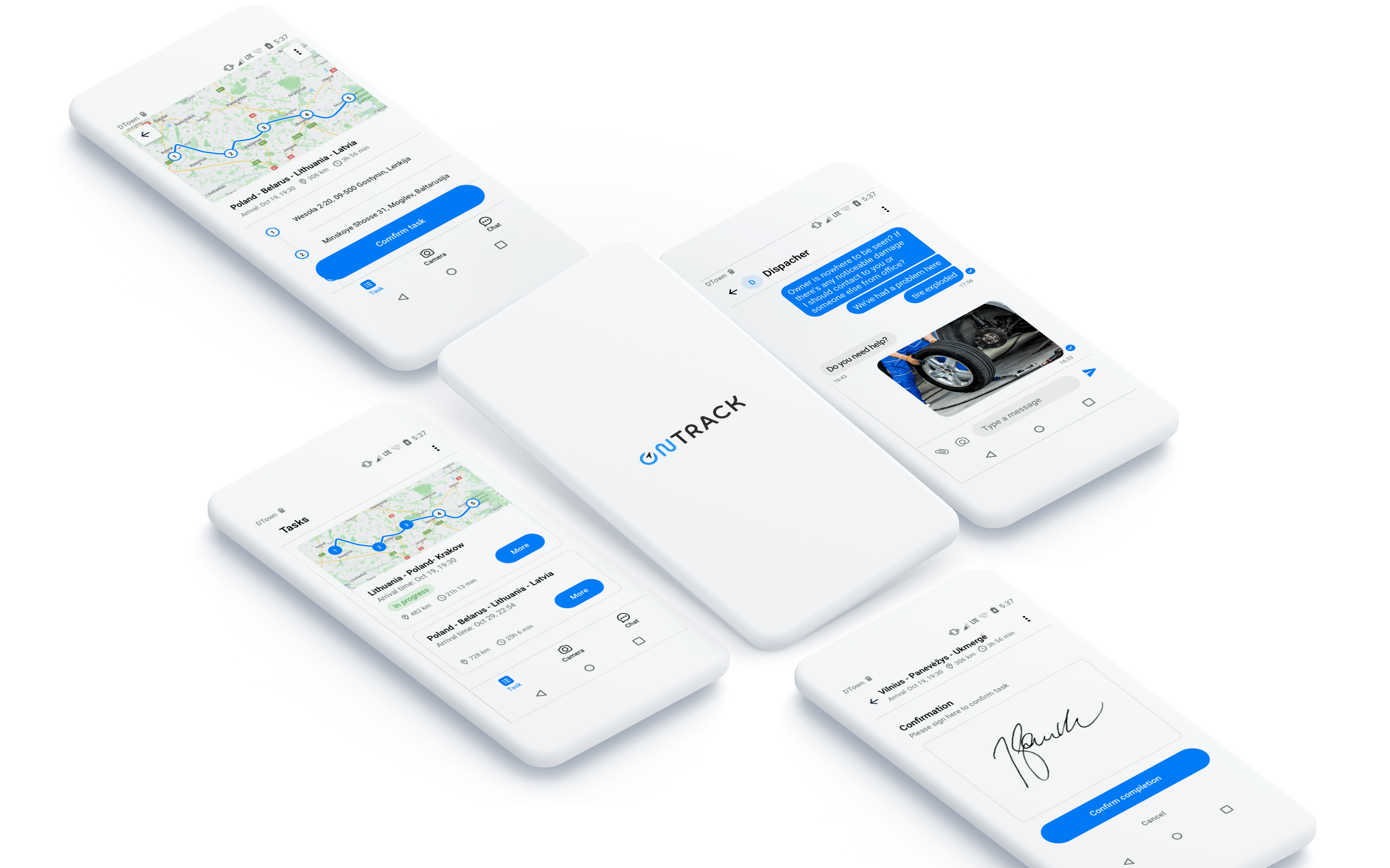 TrustTrack: Rozwiązanie do planowania zadań i tras 1 OnTrack App